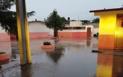 MONITOREAN CONDICIONES DE PLANTELES ESCOLARES ANTE LLUVIAS