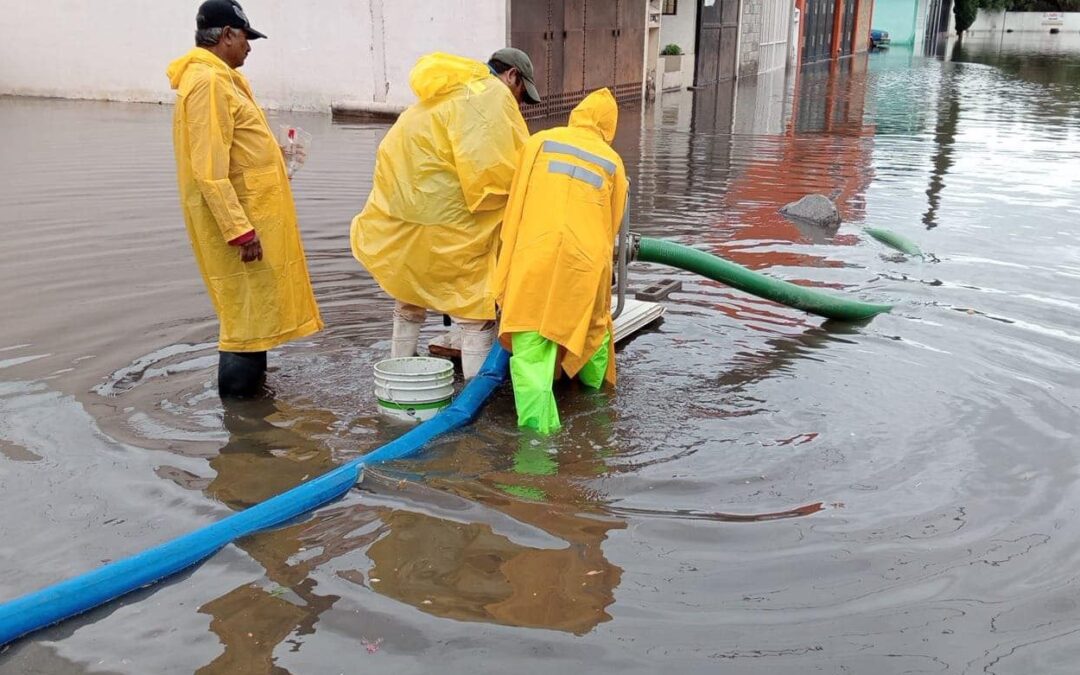 ATIENDEN AFECTACIONES POR LLUVIAS EN LA ZONA METROPOLITANA