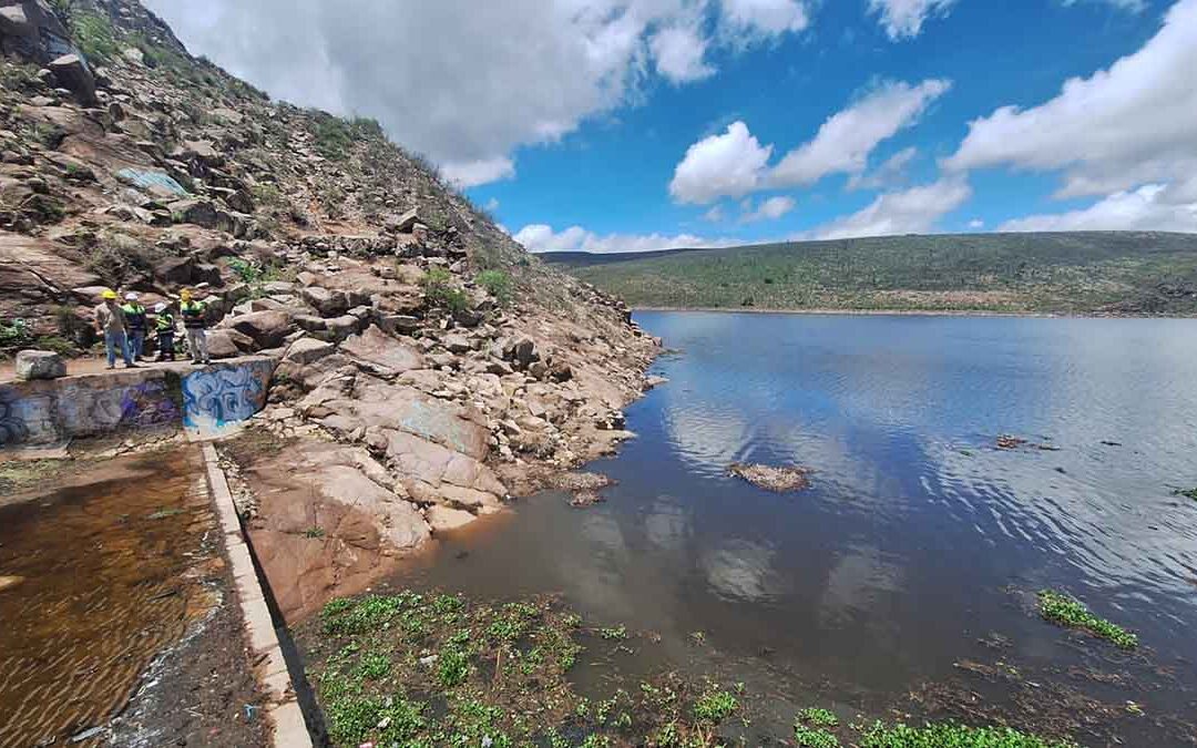 EVALÚAN ZONA DE RIESGO EN LA PRESA SAN JOSÉ