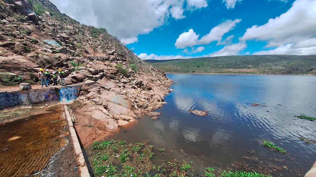 EVALÚAN ZONA DE RIESGO EN LA PRESA SAN JOSÉ
