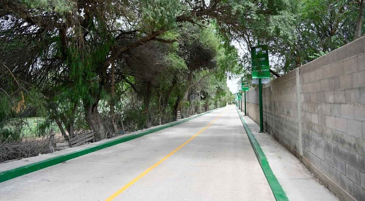 ENTREGAN REHABILITACIÓN DE CALLE JUÁREZ EN PORTEZUELO, CERRO DE SAN PEDRO