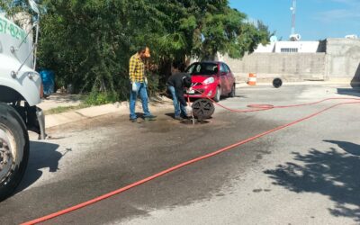 REALIZAN DESAZOLVE EN FRENAJES DE COLONIA CIUDAD SATÉLITE