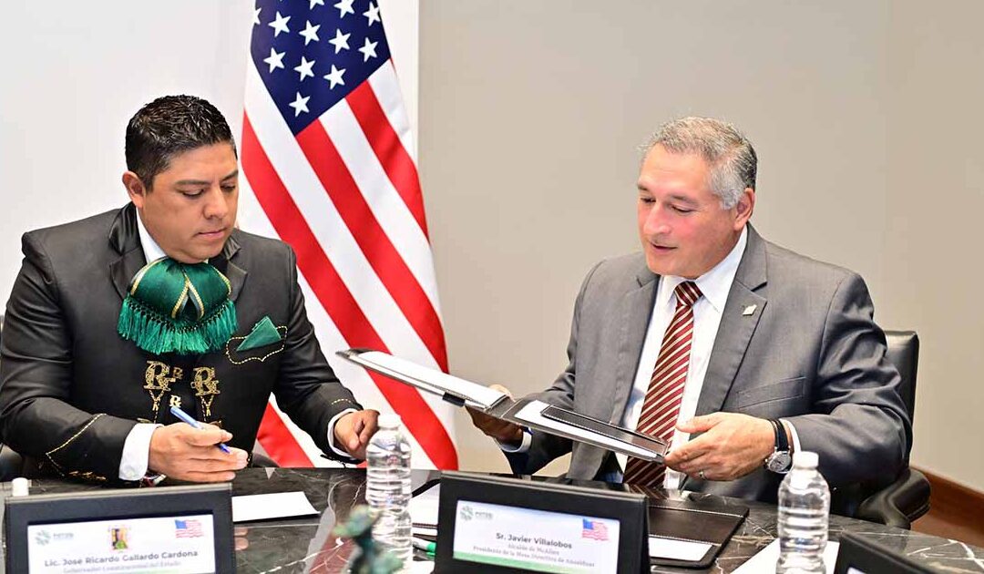 SLP Y AUTORIDADES DE MCALLEN, TEXAS FIRMAN CONVENIO