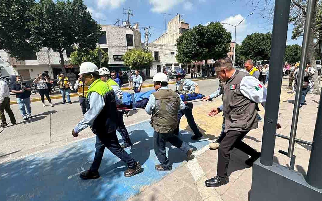 SE LLEVÓ A CABO SIMULACRO NACIONAL EN SAN LUIS POTOSÍ