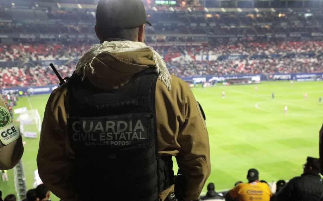 IMPLEMENTAN OPERATIVO DE SEGURIDAD PARA EL PARTIDO EN EL ALFONSO LASTRAS