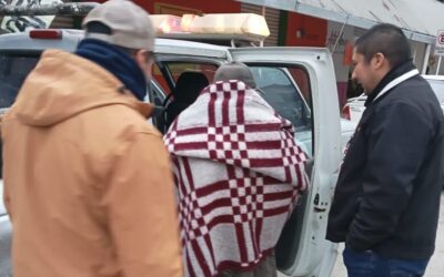 LLEVAN PERSONAS EN SITUACIÓN VULNERABLE A REFUGIOS POR BAJAS TEMPERATURAS
