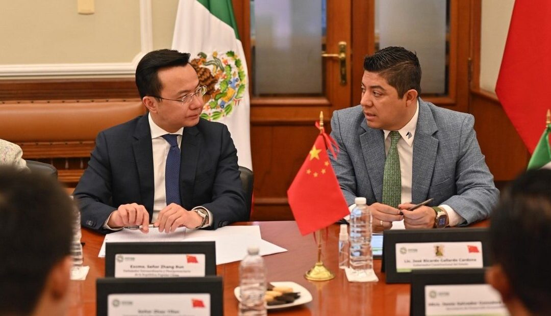 EMBAJADOR DE CHINA SE REUNE CON AUTORIDADES ESTATALES