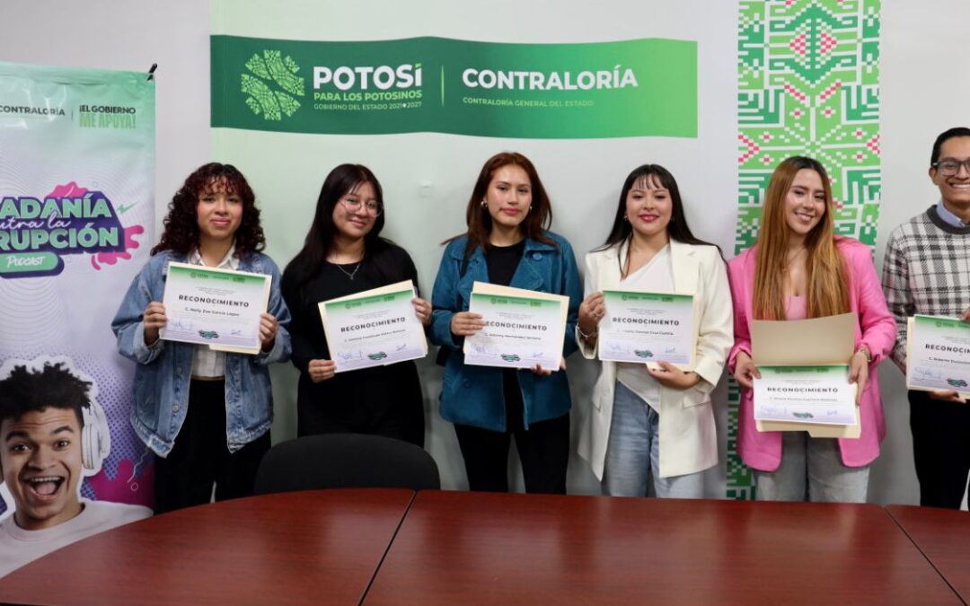 PREMIAN A GANADORES DEL CONCURSO “PODCAST CONTRA LA CORRUPCIÓN”