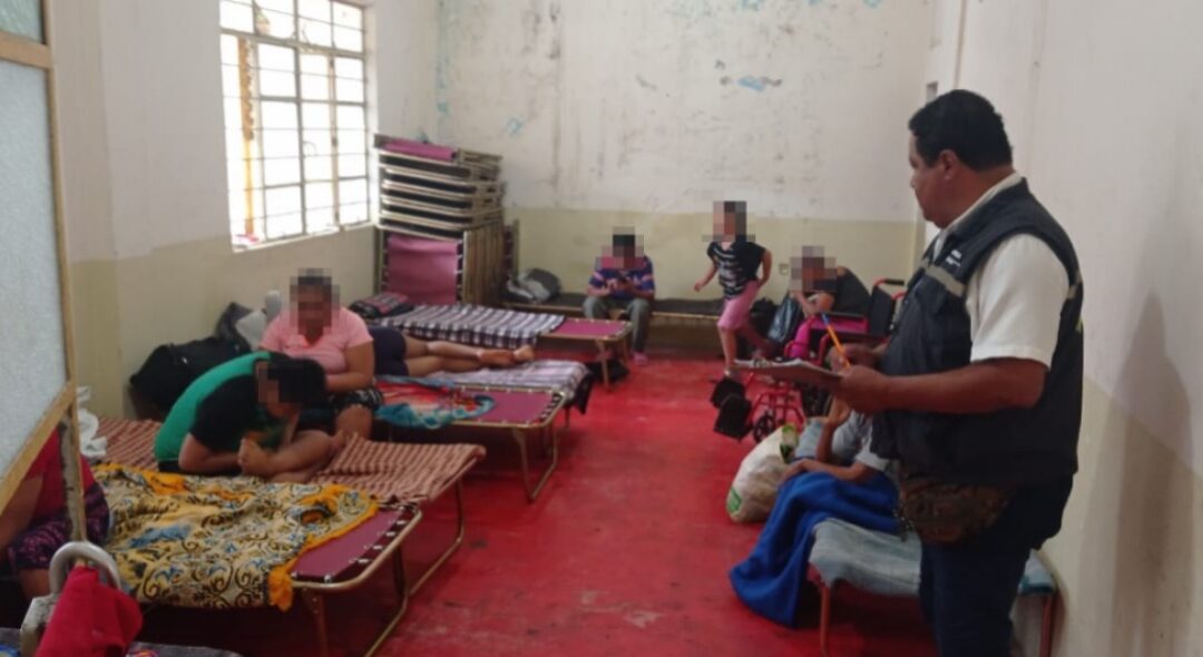 SUPERVISAN ESTADO DE LOS ALBERGUES Y REFUGIOS TEMPORALES