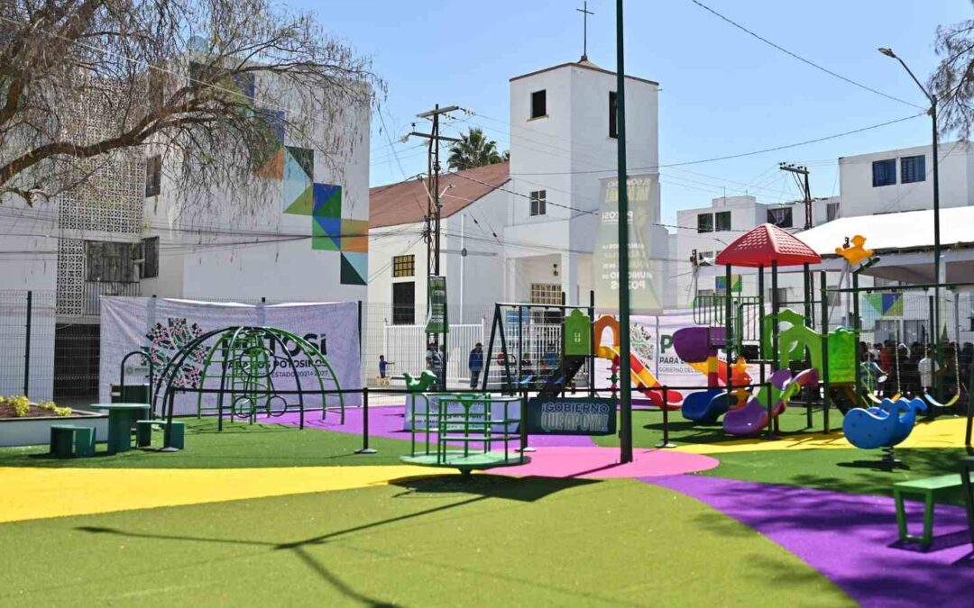 ENTREGAN NUEVA ÁREA RECREATIVA EN VILLA DE POZOS