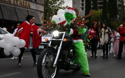 REALIZAN CARAVANA NAVIDEÑA EN LA CAPITAL DE SLP