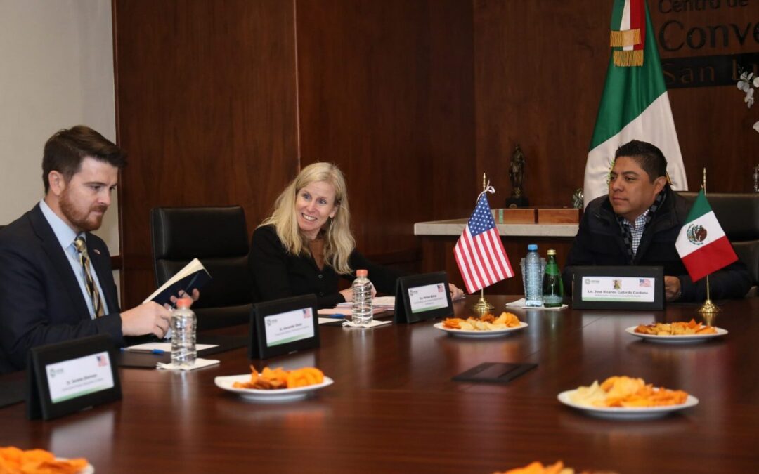 CÓNSUL DE ESTADOS UNIDOS VISITÓ LA ENTIDAD POTOSINA