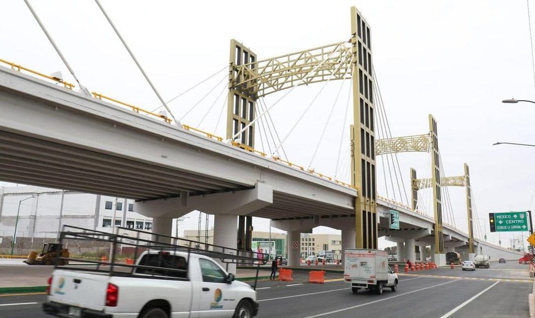 PUENTE VEHICULAR DE CIRCUITO POTOSÍ BRINDA MAYOR MOVILIDAD