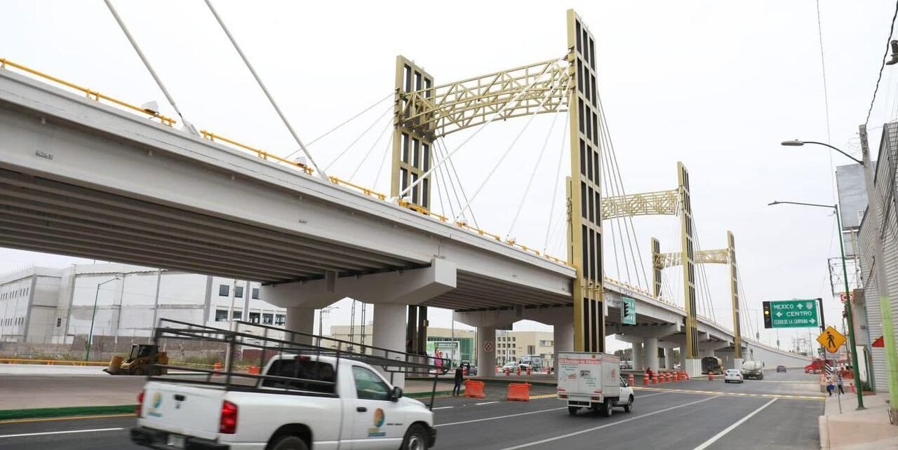 PUENTE VEHICULAR DE CIRCUITO POTOSÍ BRINDA MAYOR MOVILIDAD