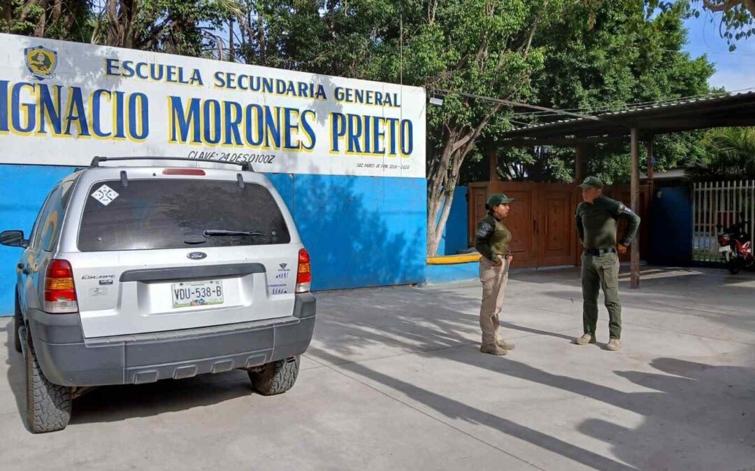 IMPLEMENTAN OPERATIVO PARA EVITAR EL ROBO A ESCUELAS