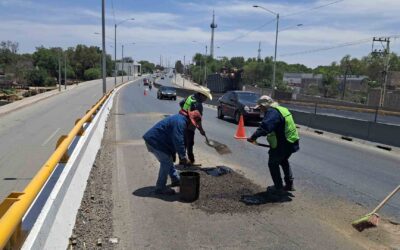 DAN MANTENIMIENTO A VÍA ALTERNA, CAMINO AL AEROPUERTO Y CIRCUITO POTOSÍ