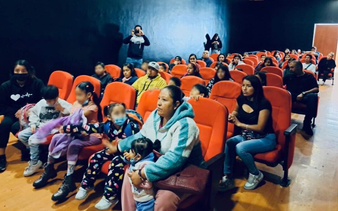 LLEVAN FUNCIÓN DE CINE PARA INFANTES DE PUEBLOS ORIGINARIOS