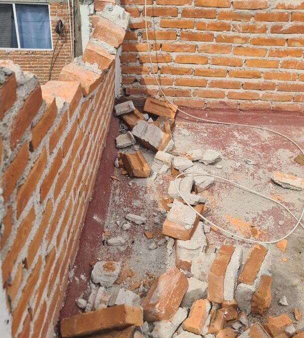 EJECUTIVO ESTATAL SUPERVISA VIVIENDAS AFECTADAS EN EXPLOSIÓN DE FIN DE AÑO