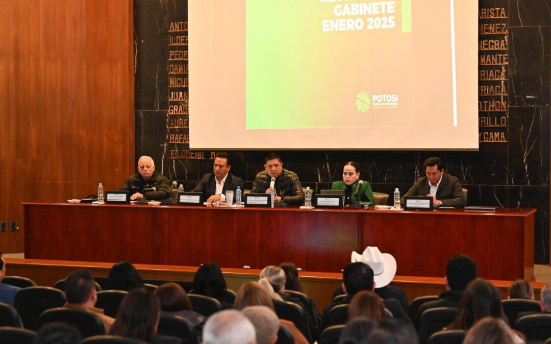 RICARDO GALLARDO EXHORTA AL GABINETE ESTATAL A REFORZAR TRABAJO EN 2025