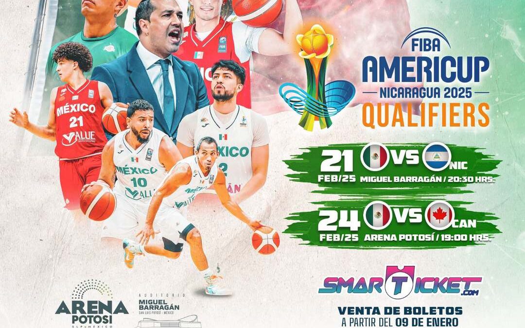 TODO LISTO PARA LA PRESENTACIÓN DE LA SELECCIÓN MEXICANA DE BASQUETBOL SAN LUIS POTOSÍ