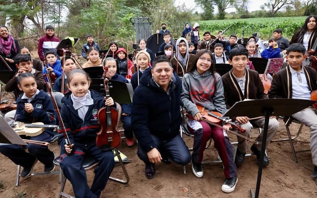ATIENDEN PETICIÓN DE ORQUESTA SINFÓNICA INFANTIL DE CIUDAD FERNÁNDEZ