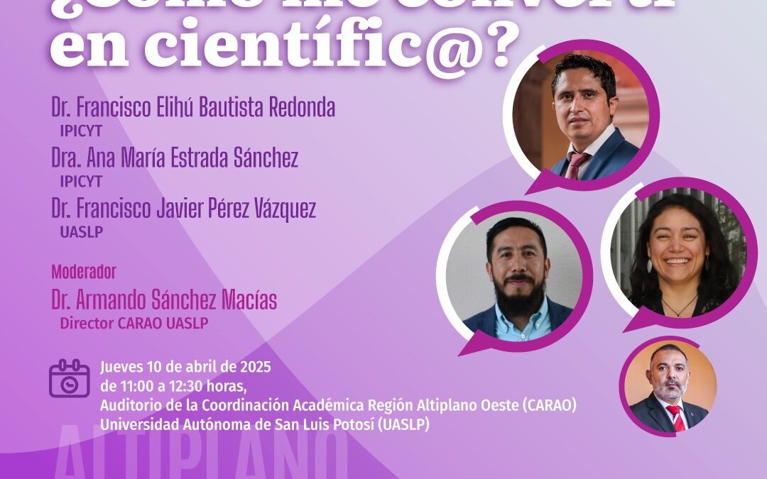 REALIZARÁN PANEL EN EL ALTIPLANO CON CIENTÍFICOS GALARDONADOS