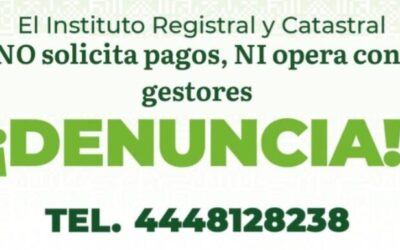 HACEN LLAMADO A EVITAR FRAUDES INMOBILIARIOS EN EL ESTADO