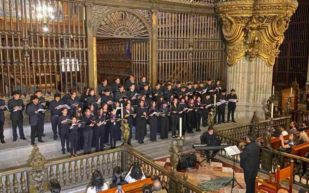 CORO POTOSINO SE PRESENTÓ EN CATEDRAL DE CIUDAD DE MÉXICO