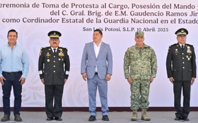 GOBERNADOR ASISTE A TOMA DE POSESIÓN DEL NUEVO COORDINADOR ESTATAL DE LA GUARDIA NACIONAL