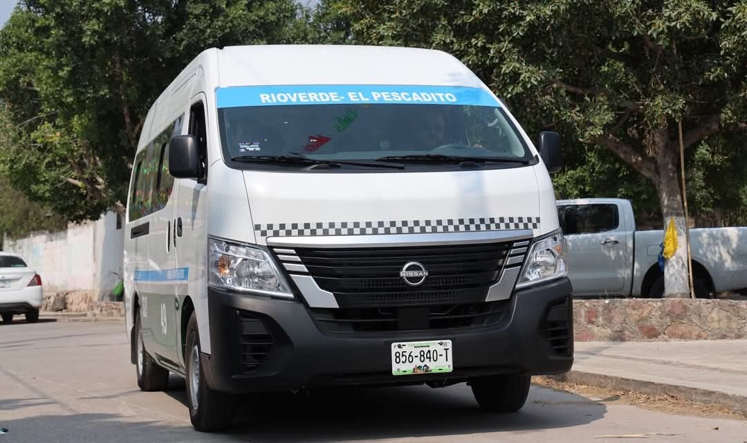 APERTURAN NUEVA RUTA DE TRANSPORTE EN RIOVERDE