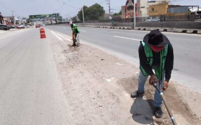 REALIZARON LIMPIEZA DE BULEVARES EN LA CAPITAL POTOSINA TRAS LLUVIAS INTENSAS