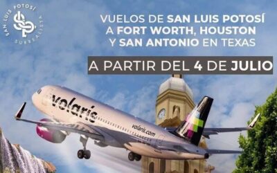 EN JULIO, SE INAUGURARÁN NUEVAS RUTAS AÉREAS SLP-ESTADOS UNIDOS
