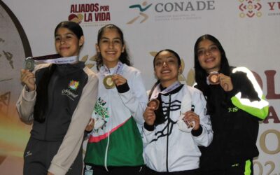 POTOSINOS OBTIENEN DOBLE MEDALLA DE ORO EN KARATE DE OLIMPIADA NACIONAL