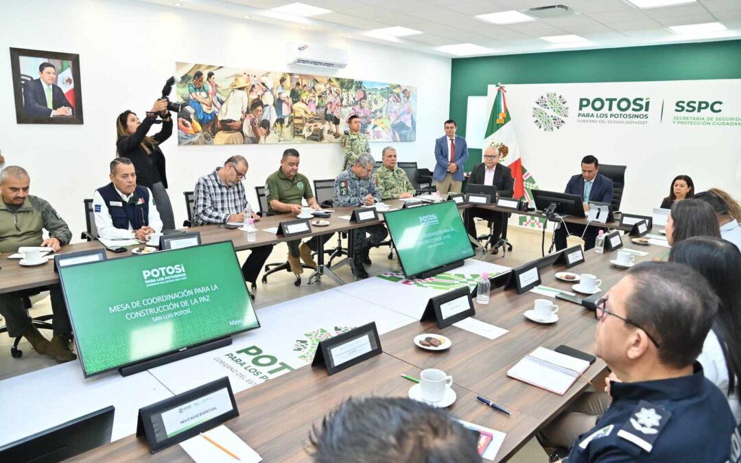 COORDINACIÓN CON MUNICIPIOS FORTALECE LA SEGURIDAD EN SAN LUIS POTOSÍ