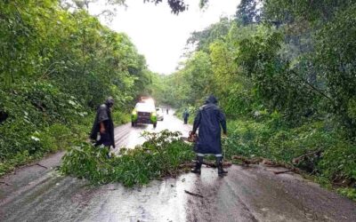 SE REGISTRAN AFECTACIONES ANTE LLUVIAS EN MUNICIPIOS DE LA HUASTECA