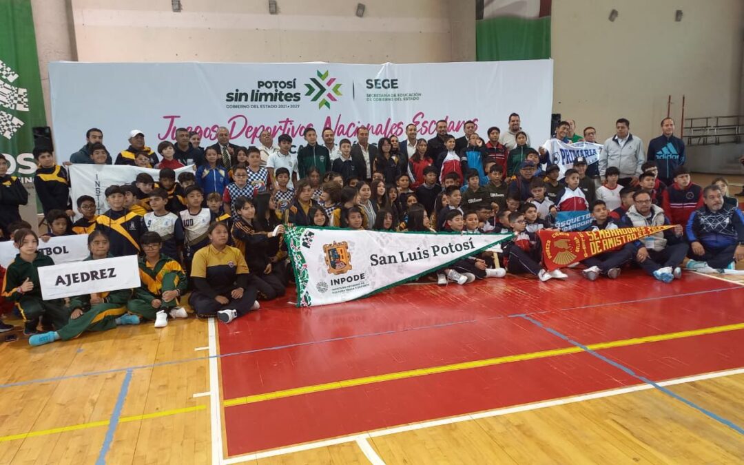 MÁS DE 100 ESTUDIANTES POTOSINOS PARTICIAPAN EN JUEGOS NACIONALES DE EDUCACIÓN BÁSICA