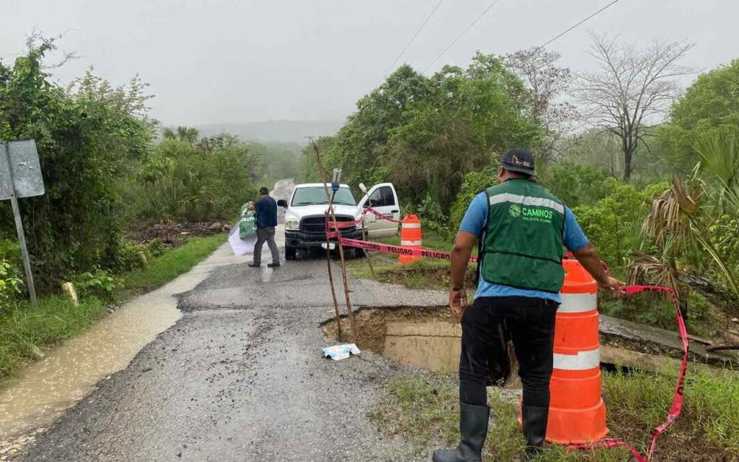 REALIZARÁN EVALUACIÓN DE DAÑOS A CAMINOS DEL ESTADO AFECTADOS POR LA LLUVIA