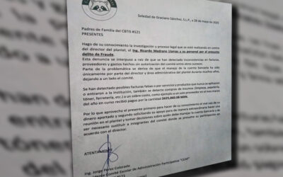 PRESUNTO FRAUDE EN CBTIS 121 DE SGS; EXIGEN CUENTAS