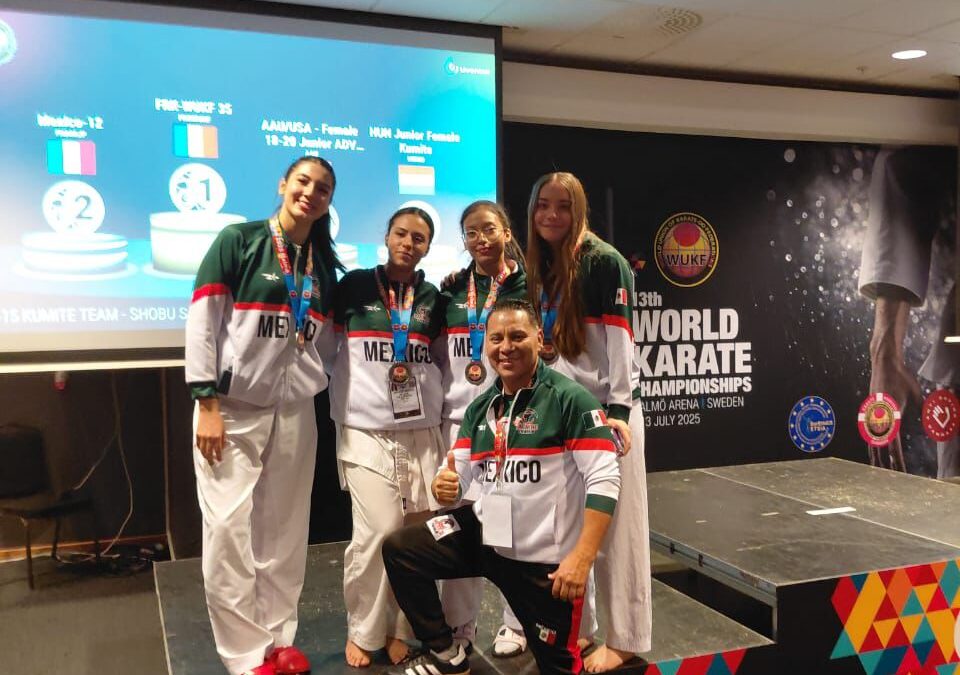 ATLETAS POTOSINAS DESTACAN EN MUNDIAL DE KARATE EN SUECIA
