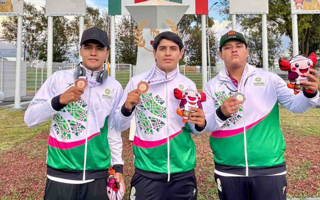 POTOSINOS GANAN TRES MEDALLAS EN BOXEO DURANTE LA OLIMPIADA NACIONAL 2025