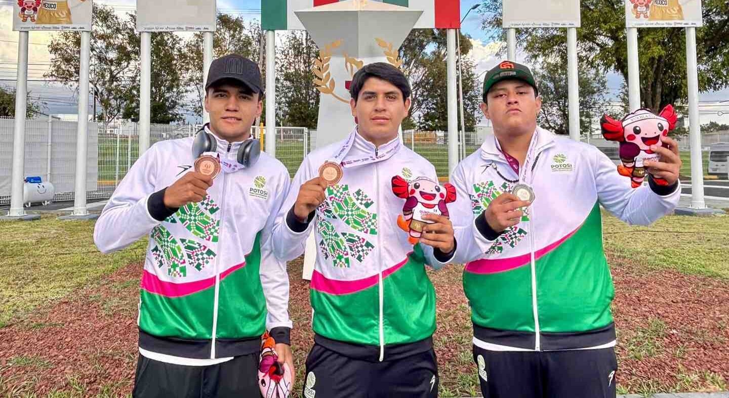 POTOSINOS GANAN TRES MEDALLAS EN BOXEO DURANTE LA OLIMPIADA NACIONAL 2025