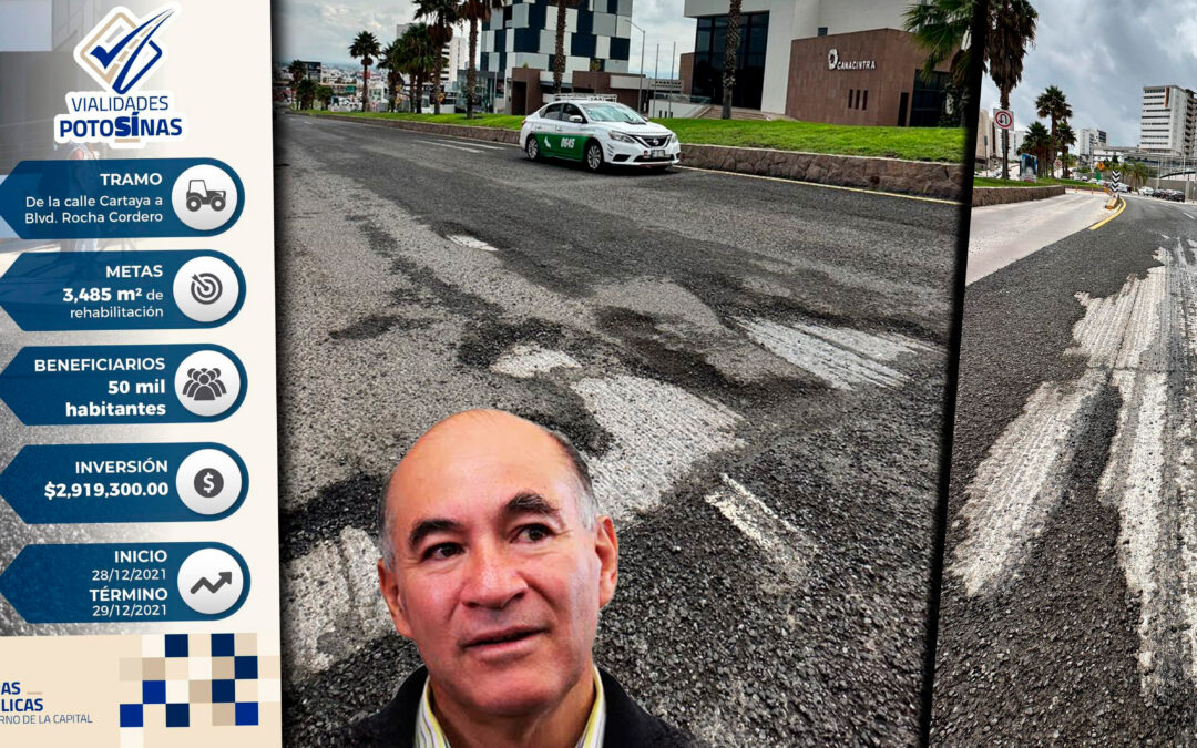 CALIDAD DE OBRAS EN LA CAPITAL POTOSINA SE REVELAN TRAS LAS PRIMERAS LLUVIAS