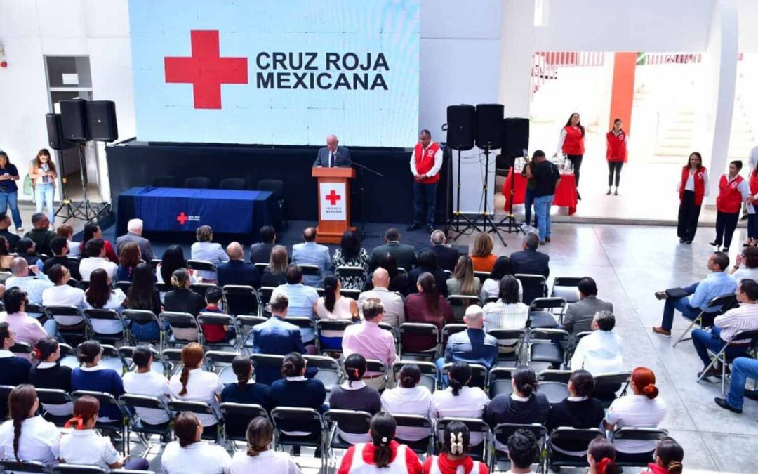 RECONOCEN APOYO DE DEPENDENCIAS ESTATALES A LA CRUZ ROJA
