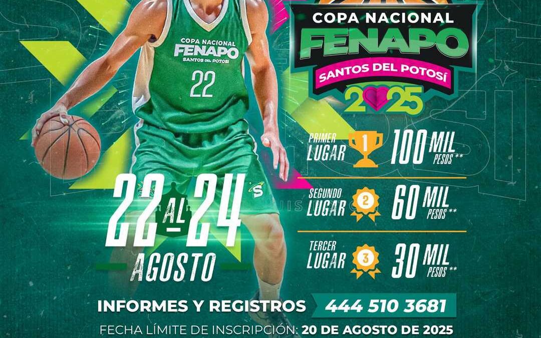 SAN LUIS POTOSÍ ORGANIZA COPA NACIONAL FENAPO SANTOS DE BASQUETBOL