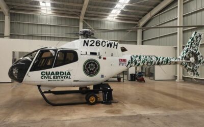 LLEGA A SAN LUIS POTOSÍ HELICÓPTERO DE VIGILANCIA PARA FORTALECER LA SEGURIDAD