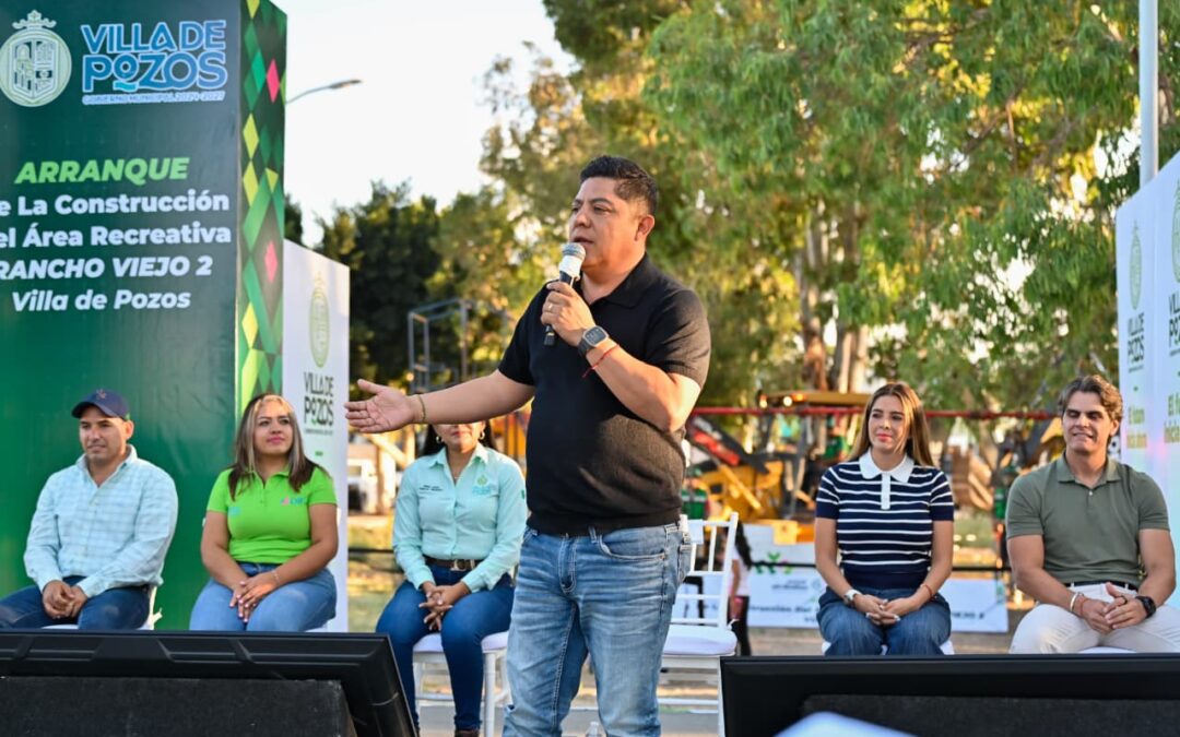 RICARDO GALLARDO LLEVA MÁS OBRA DE INFRAESTRUCTURA A VILLA DE POZOS