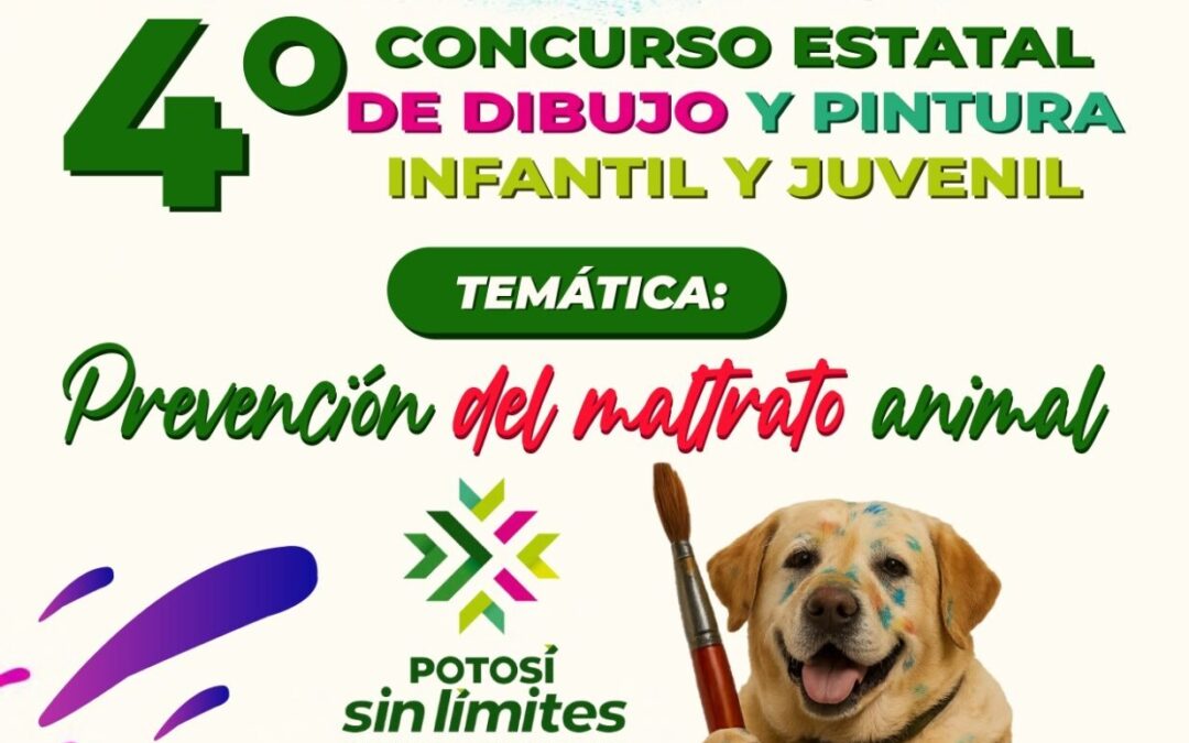 CONVOCAN A CONCURSO ESTATAL DE DIBUJO Y PINTURA SOBRE PREVENCIÓN DEL MALTRATO ANIMAL