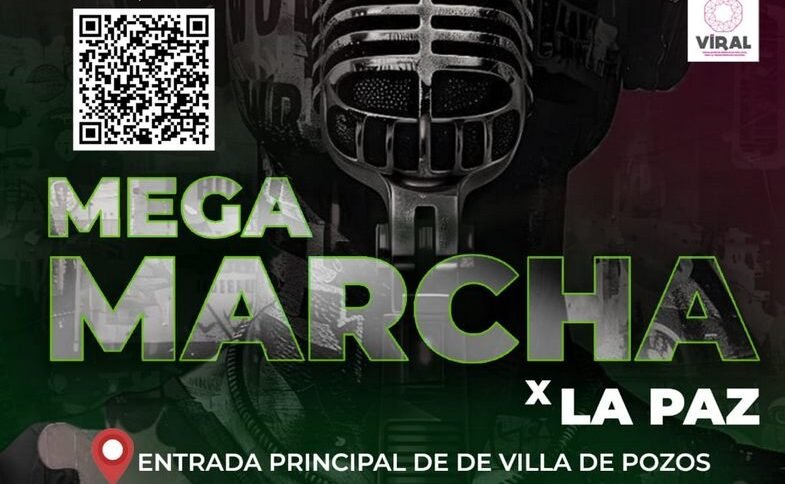 CONVOCAN A MEGA MARCHA POR LA PAZ EL 21 DE SEPTIEMBRE EN VILLA DE POZOS