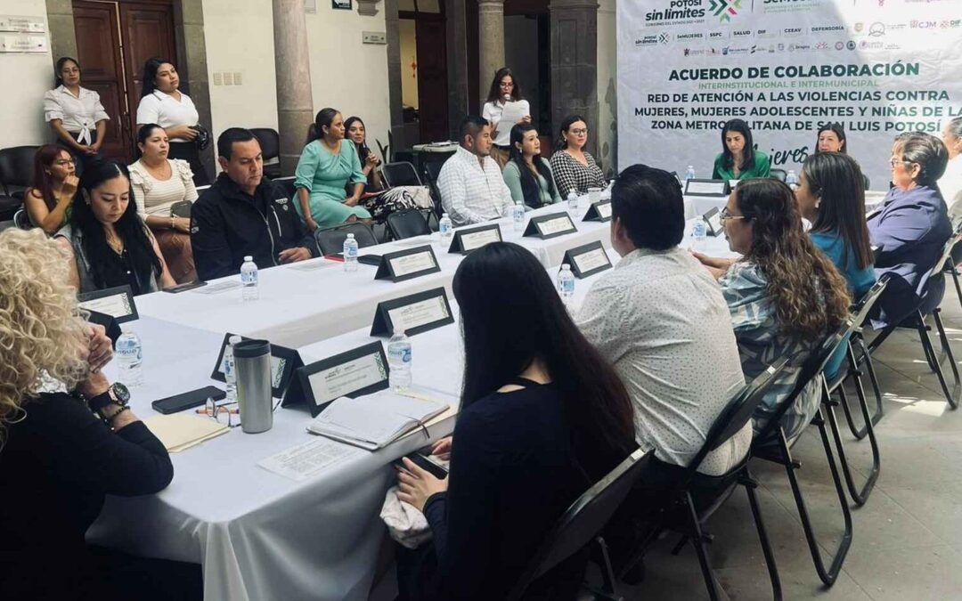 FIRMAN ACUERDO PARA COORDINAR ACCIONES CONTRA LA VIOLENCIA HACIA MUJERES, ADOLESCENTES Y NIÑAS POTOSINAS