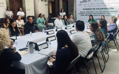 FIRMAN ACUERDO PARA COORDINAR ACCIONES CONTRA LA VIOLENCIA HACIA MUJERES, ADOLESCENTES Y NIÑAS POTOSINAS